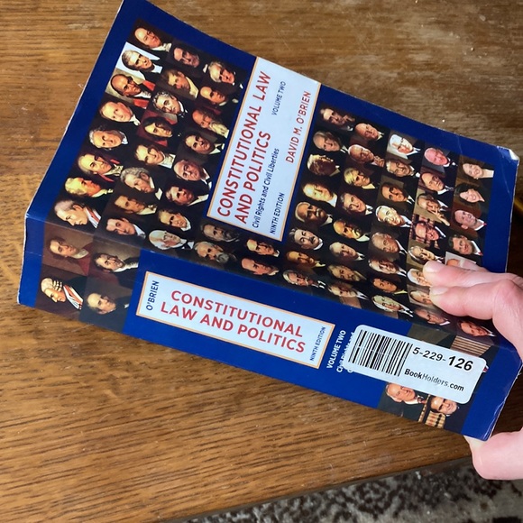 Constitutional law and politics volume 2 ninth edition by David O’Brien - Picture 10 of 11